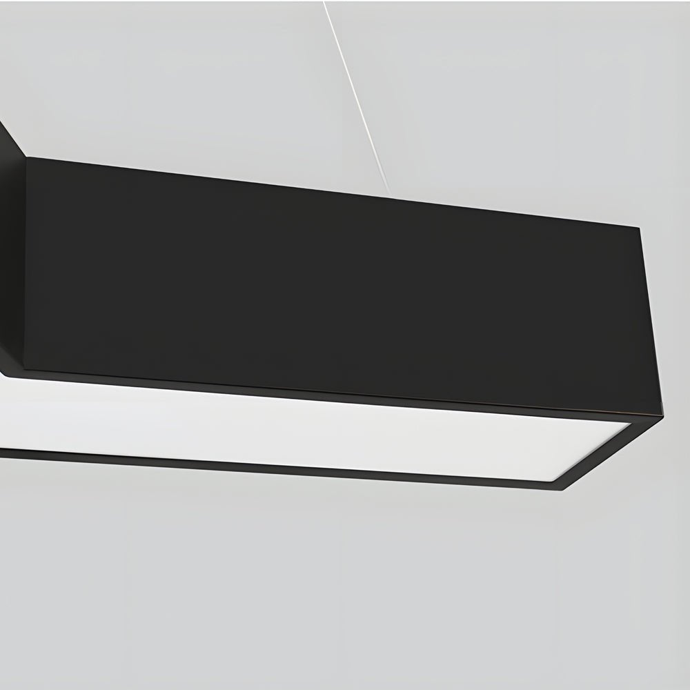 Modern Y-Shaped Linear LED Pendant Light Set - 4 Piece Office