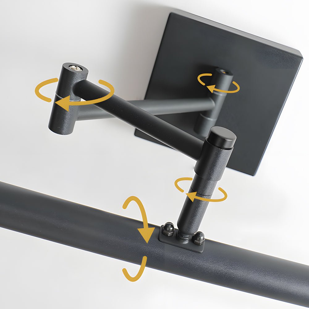 40'' Adjustable Swing Arm Bathroom Vanity Light Matte Finish