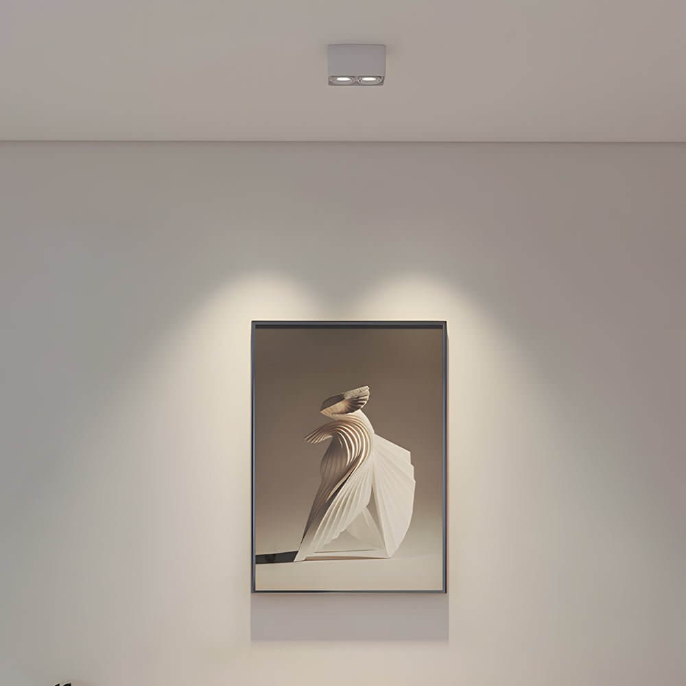 Square COB LED Flush Mount Spotlight - Modern Aluminum Downlight
