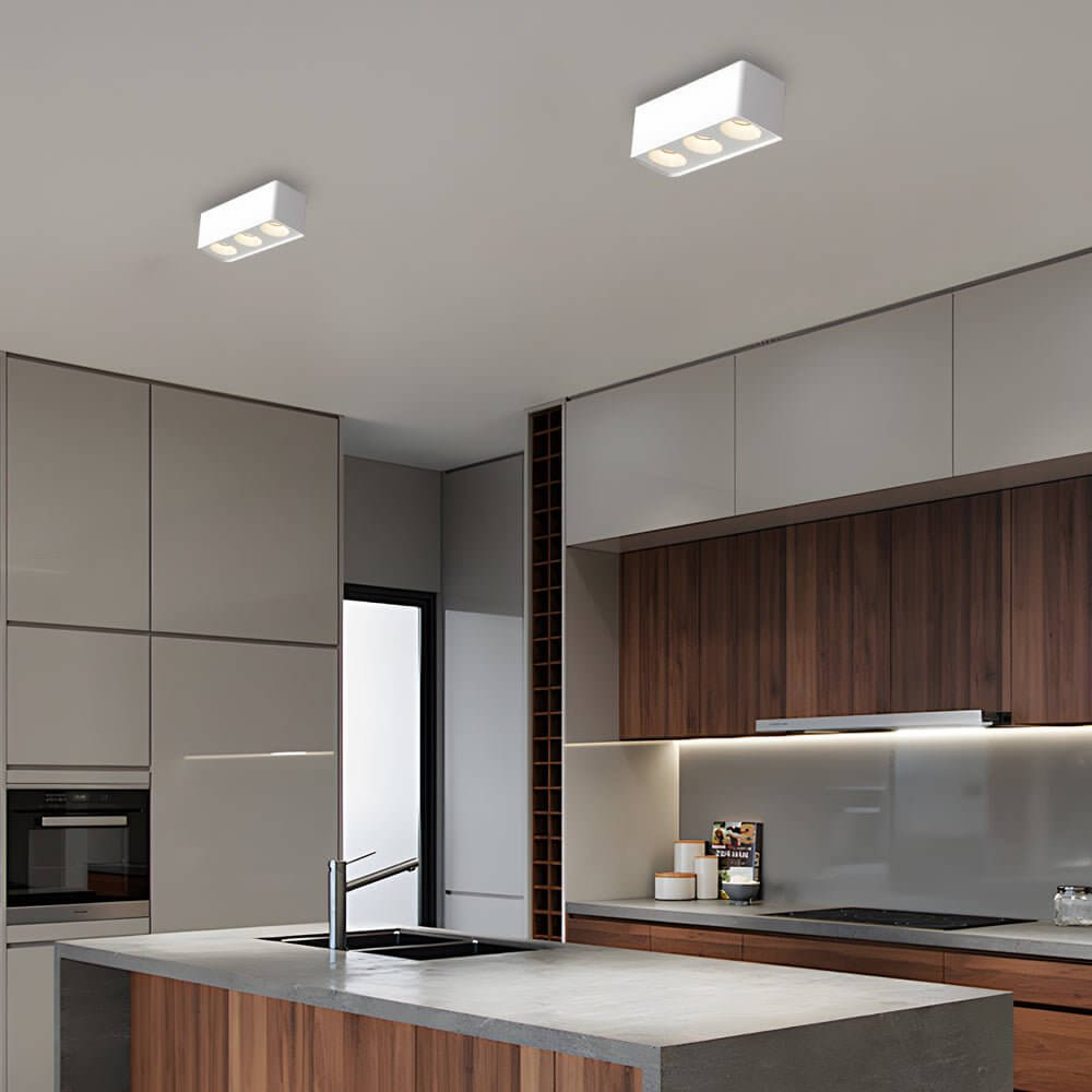 Square COB LED Flush Mount Spotlight - Modern Aluminum Downlight