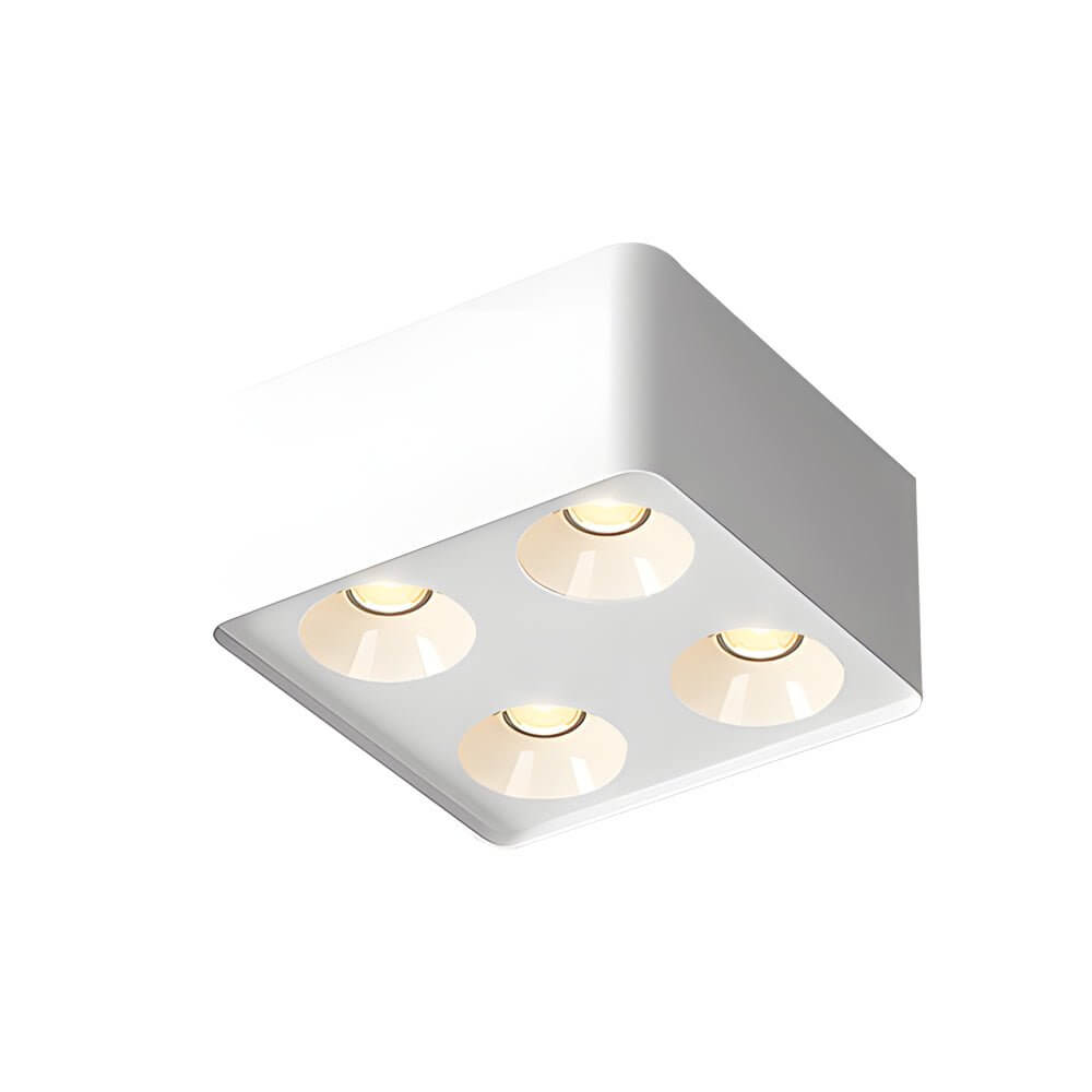 Square COB LED Flush Mount Spotlight - Modern Aluminum Downlight