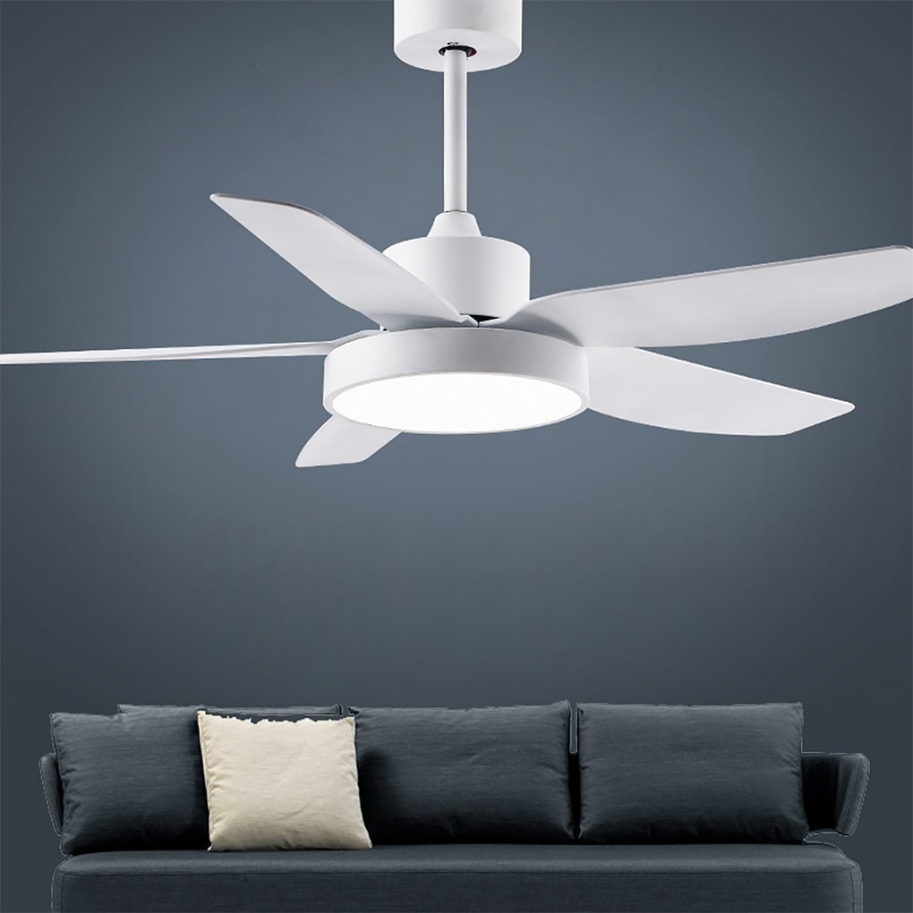 46-Inch Modern LED Ceiling Fan with Remote & Reversible Blades