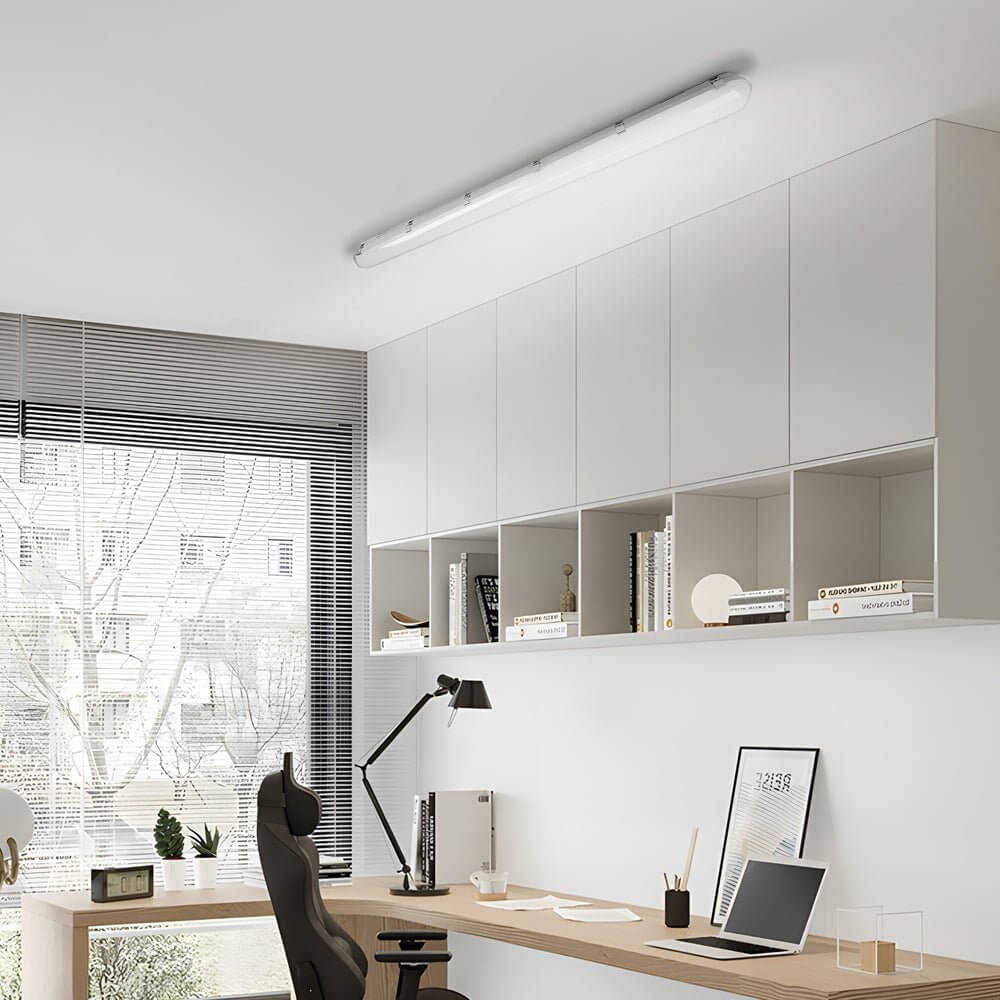 47-Inch LED Vapor-Tight Flush Mount Ceiling Light - White