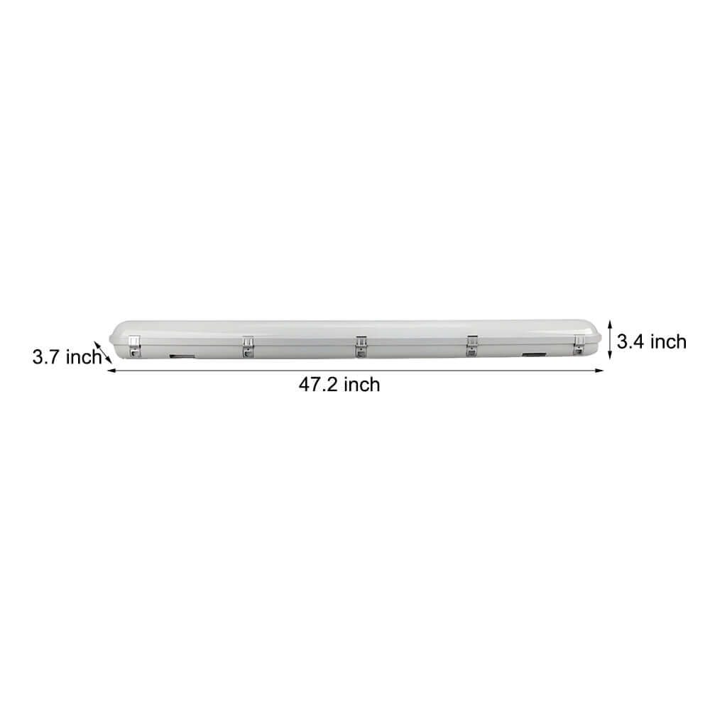 47-Inch LED Vapor-Tight Flush Mount Ceiling Light - White