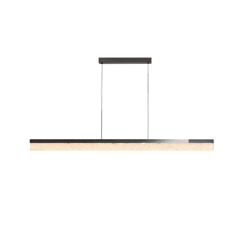 47" Linear LED Pendant Light with Resin Shade - Dimmable