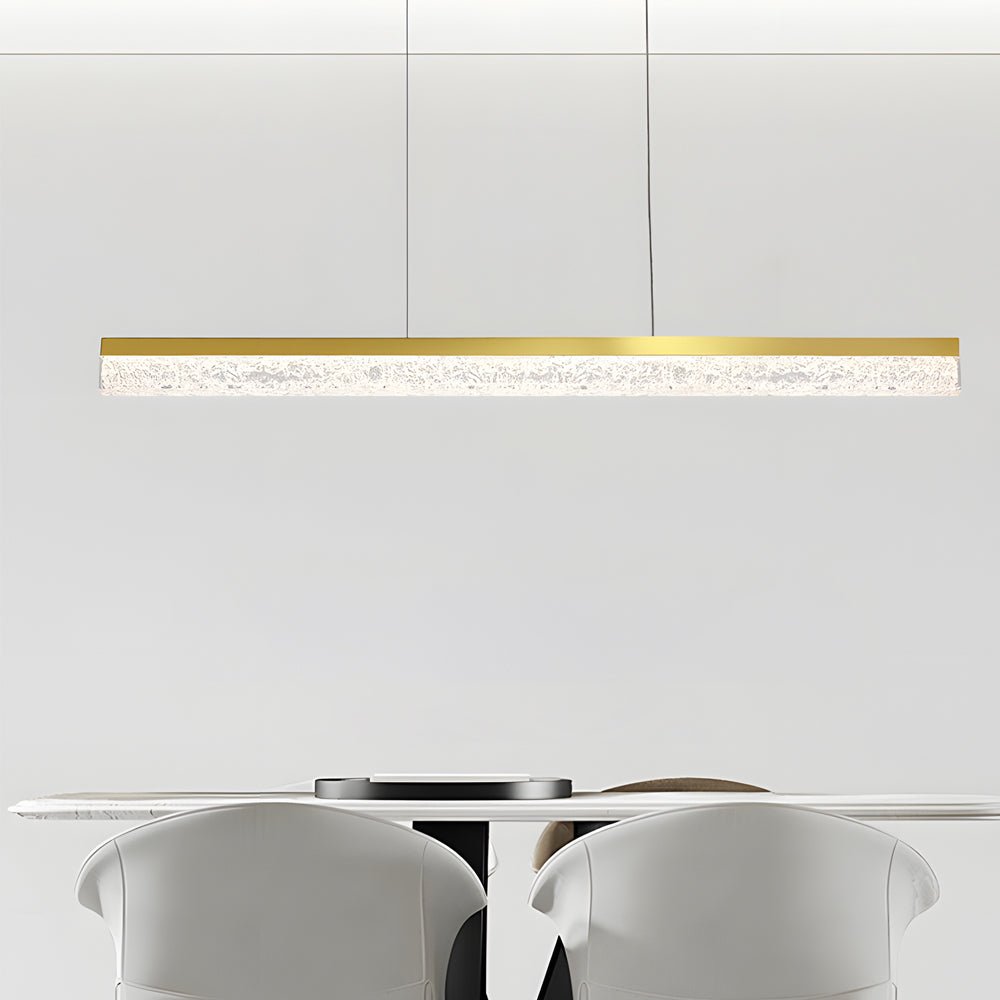 47" Linear LED Pendant Light with Resin Shade - Dimmable