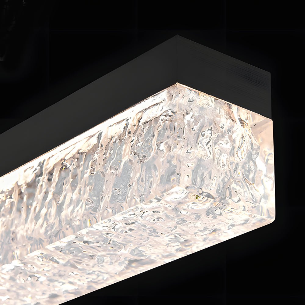 47" Linear LED Pendant Light with Resin Shade - Dimmable
