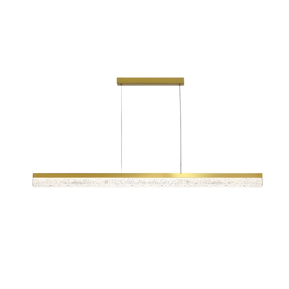 47" Linear LED Pendant Light with Resin Shade - Dimmable