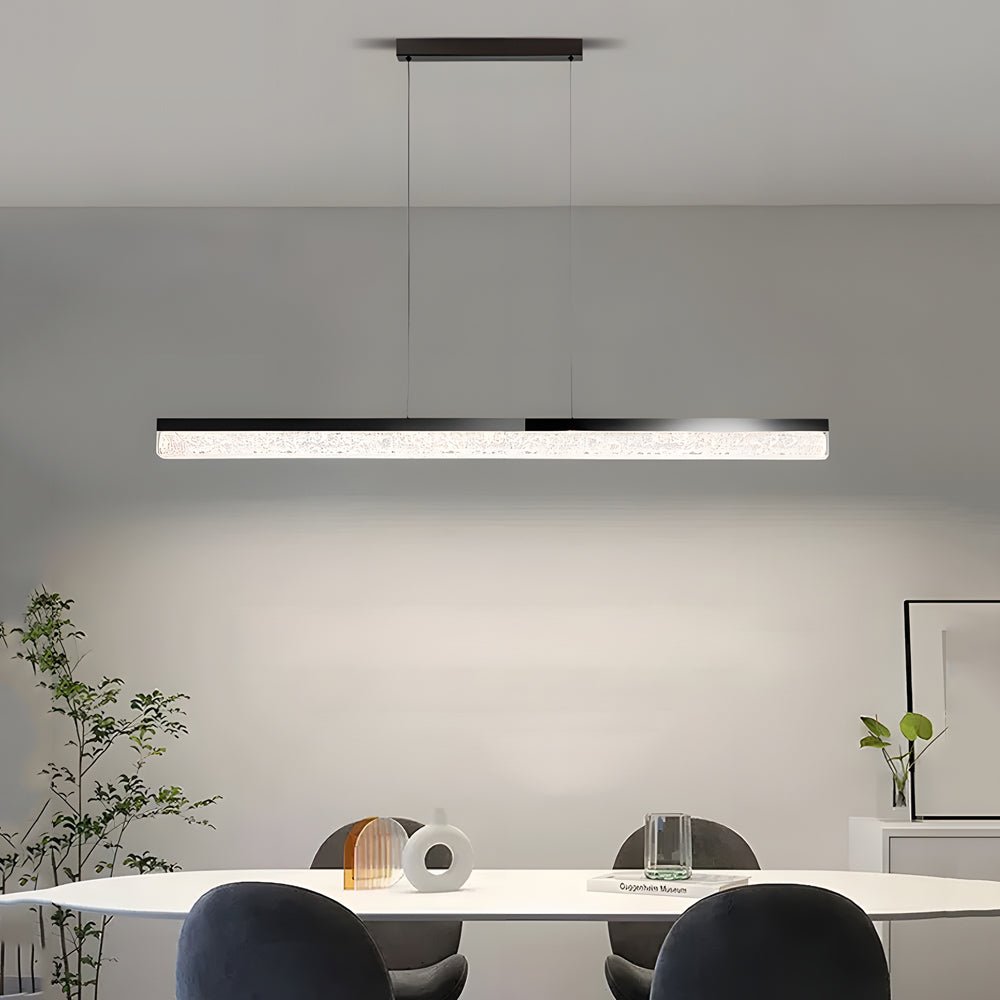 47" Linear LED Pendant Light with Resin Shade - Dimmable