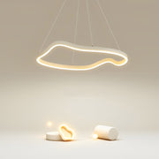 Modern Irregular Ring LED Pendant Light with 3-Step Dimming