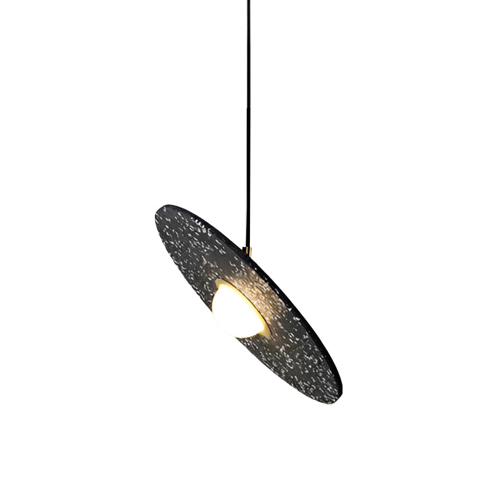 Terrazzo Glass Sphere Pendant Light - Modern Industrial Style