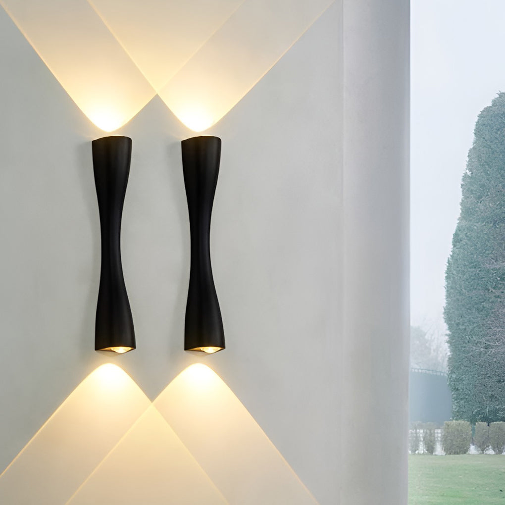 Modern Aluminum LED Wall Sconce Up Down Light Indoor Outdoor