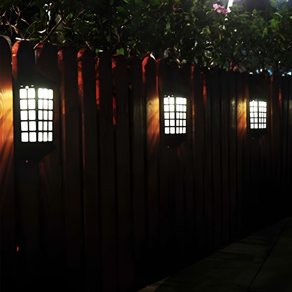 Solar Motion Sensor LED Outdoor Wall Light with Auto Light Control