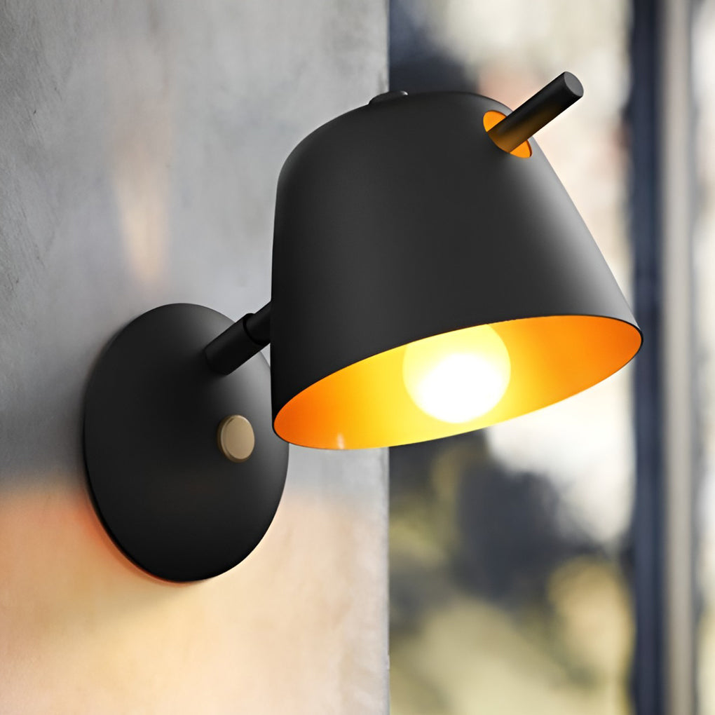 Modern Matte Metal Wall Sconce - Nordic Hat Design Lighting