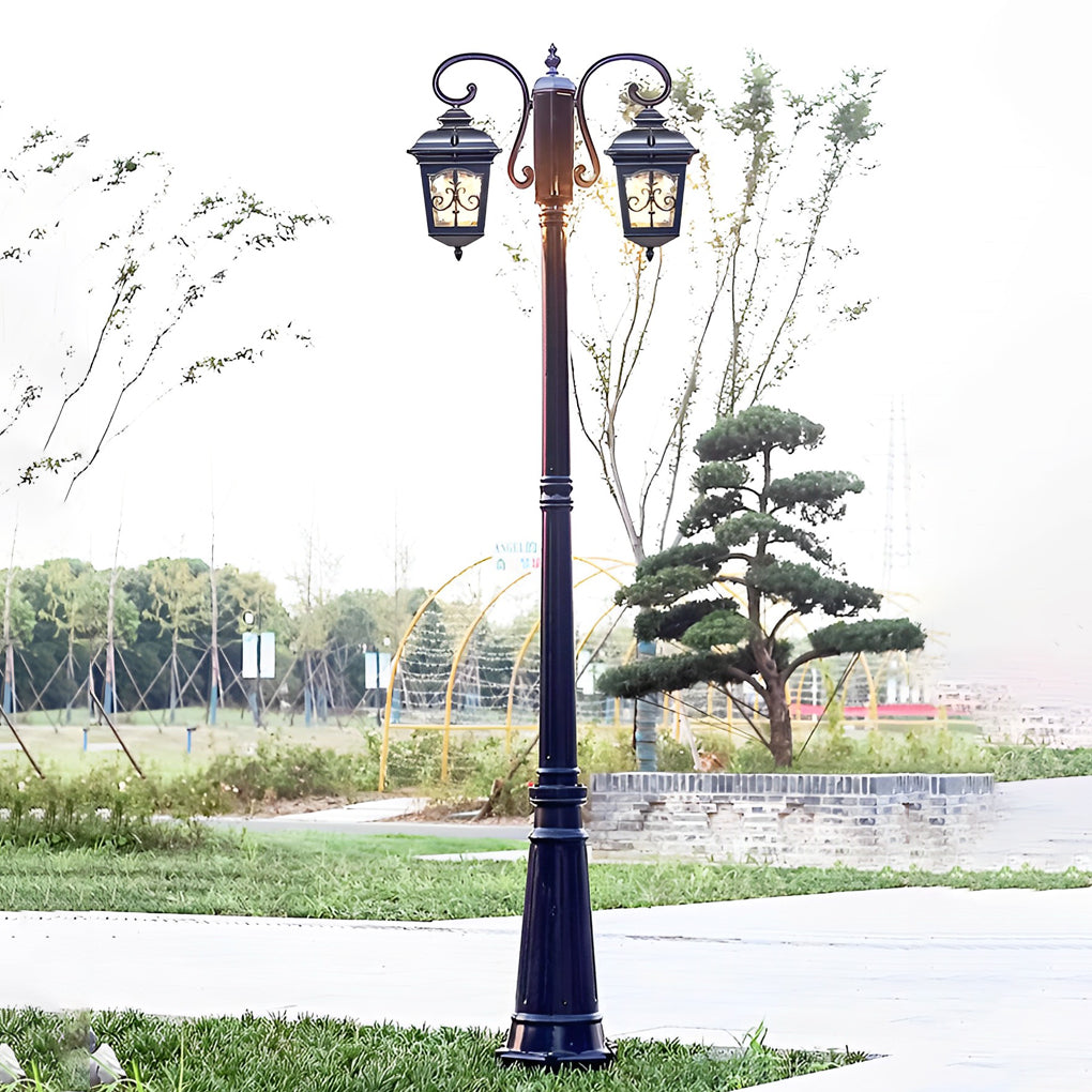 2-Light Outdoor Waterproof Retro European Street Light