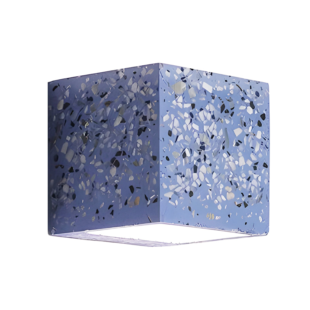 Square Terrazzo Up Down Wall Sconce Modern Minimalist Lighting