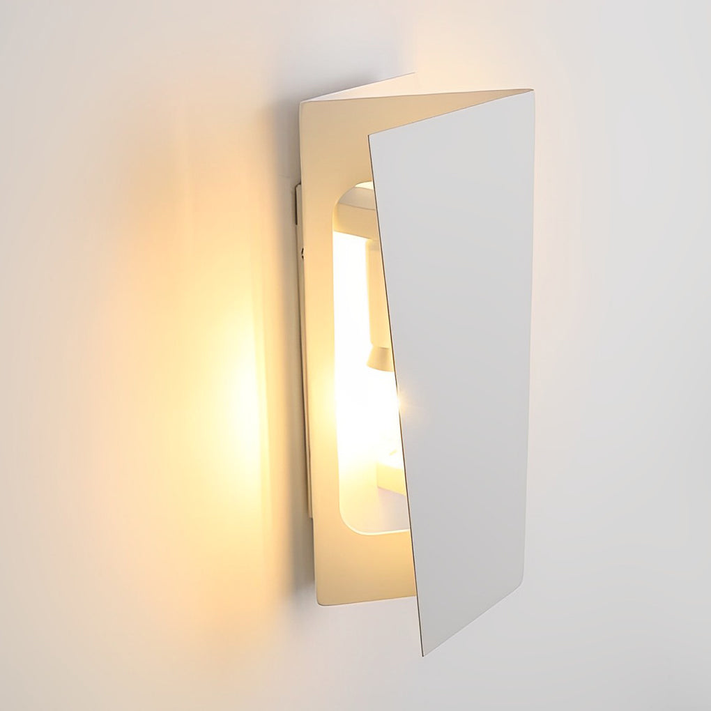 Folding Rectangular Iron LED Wall Sconce - Modern Up & Down Light