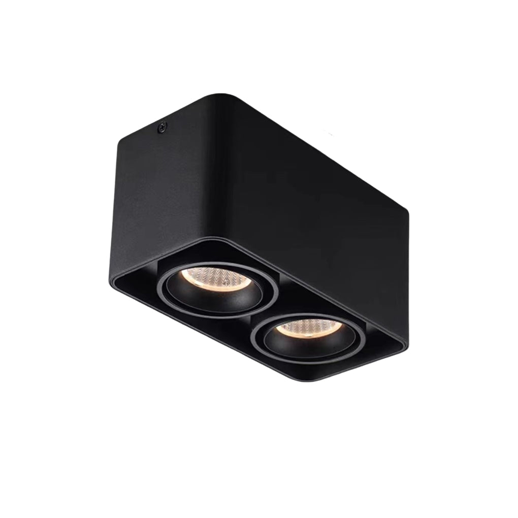 Adjustable Square LED Grille Light with 360° Rotation