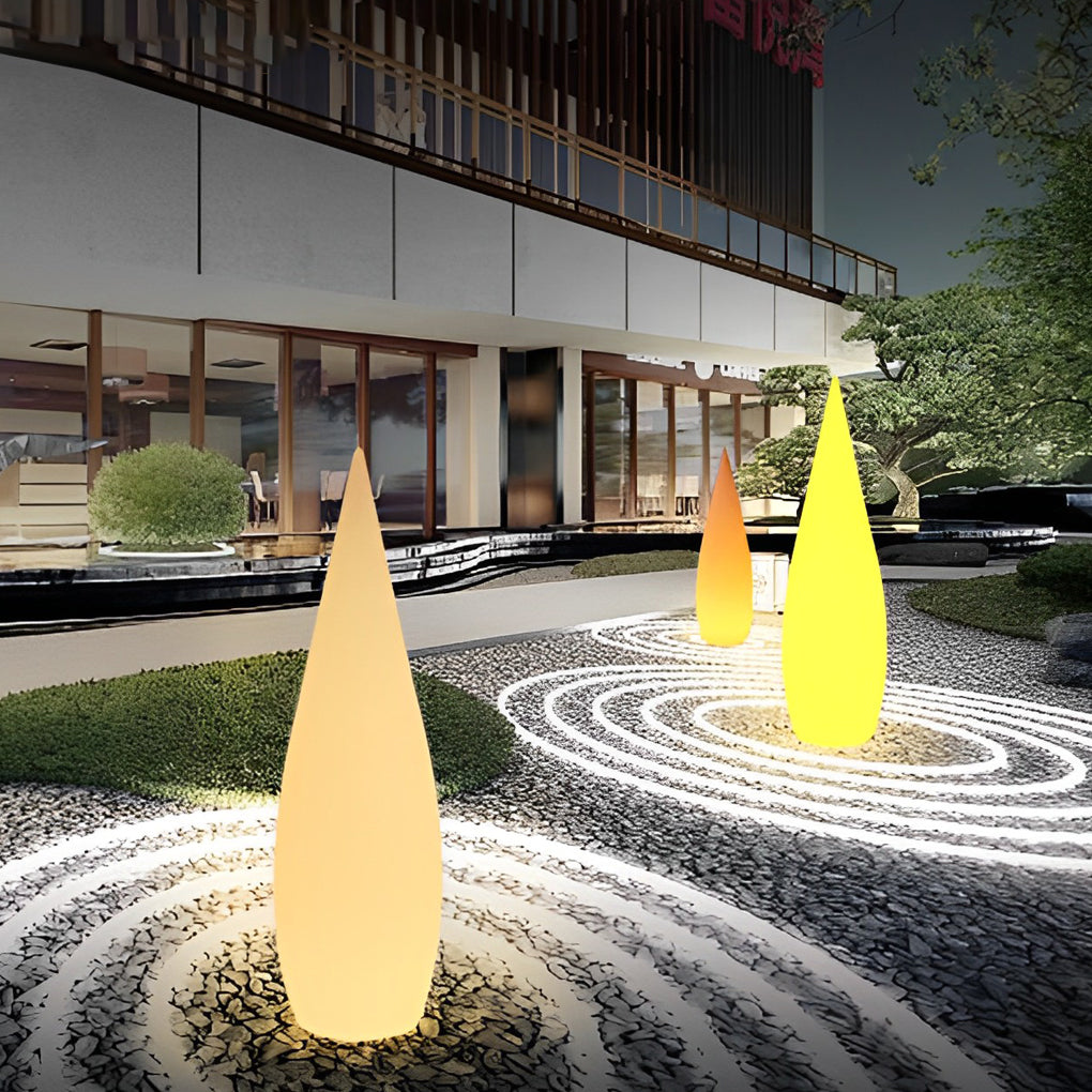 Water Drop LED Floor Lamp - Modern Indoor Outdoor Lighting