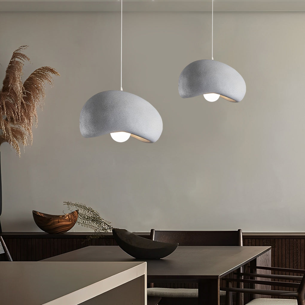 Modern Cloud Donut Pendant Light Resin Chandelier LED Warm White