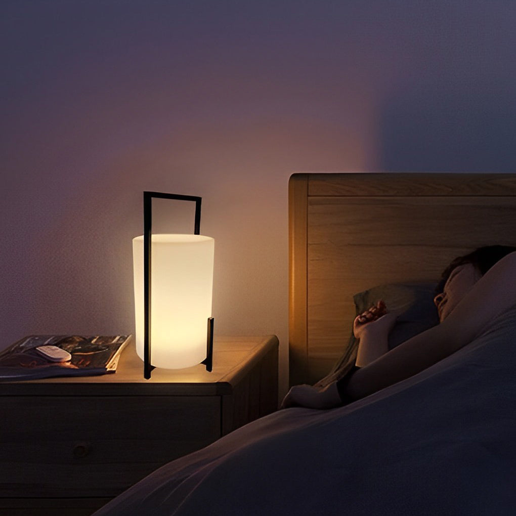 Portable Solar LED Outdoor Lantern with Remote & RGB Lighting