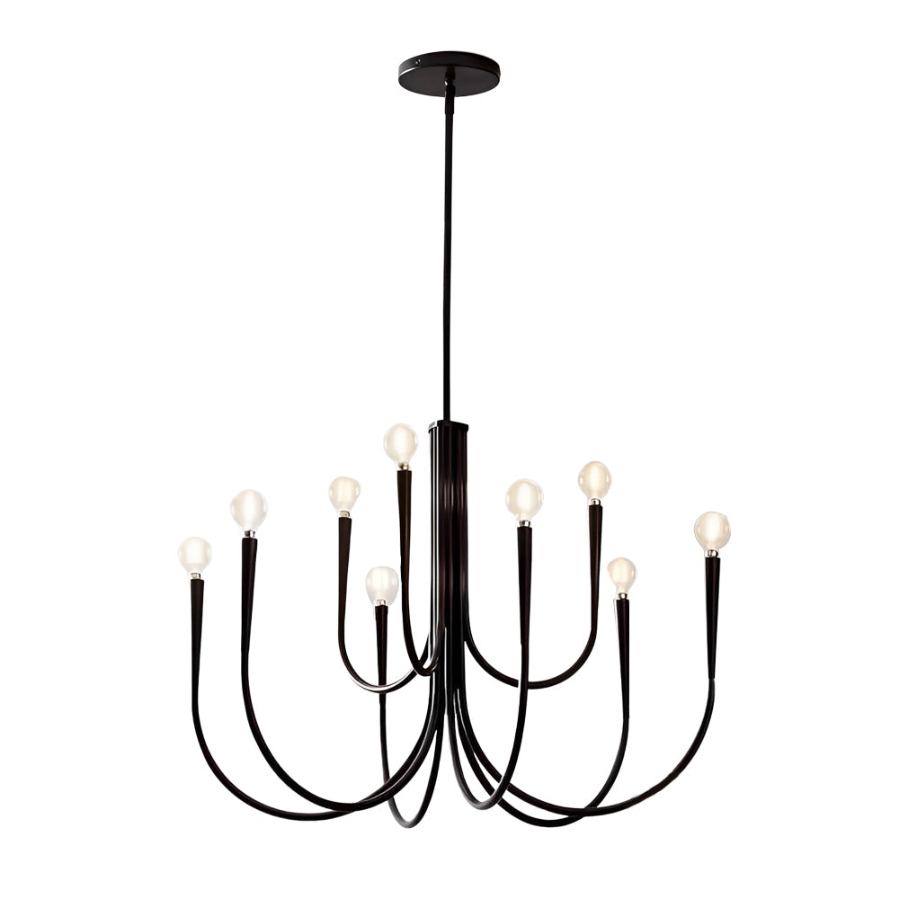 Retro Candlelight Chandelier with 3-Step Dimming LED