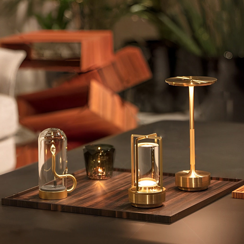 Modern UFO Alien Rechargeable Table Lamp with Touch Dimming