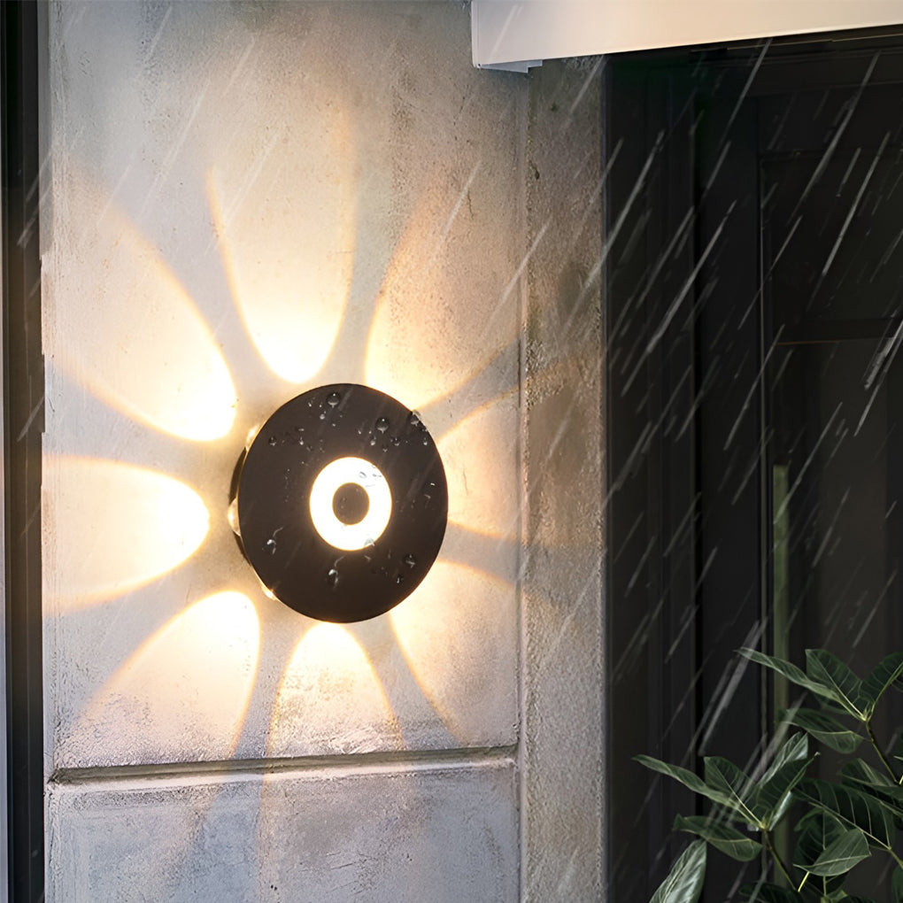 Modern Black Aluminum LED Wall Sconce Waterproof IP65