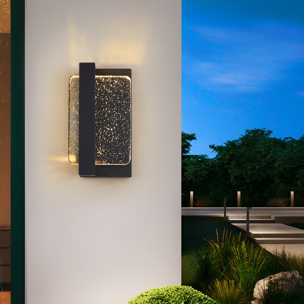 Crystal Outdoor Wall Sconce - Modern Waterproof IP65 Wall Lamp