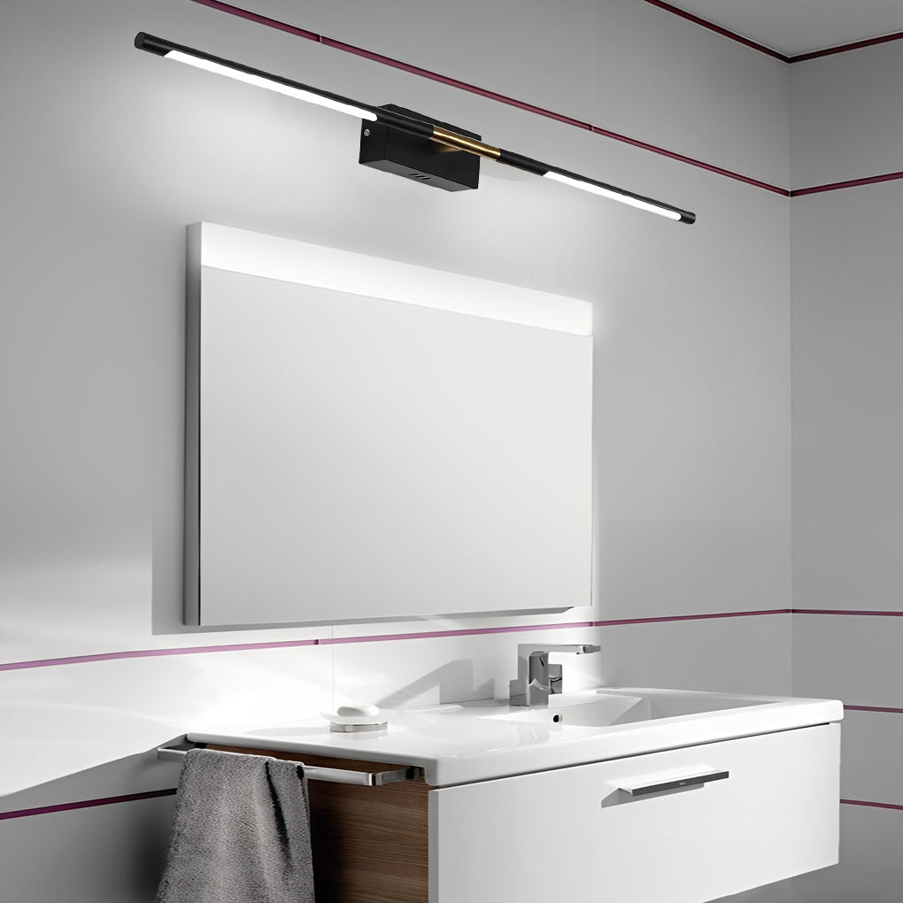 Black Gold Linear LED Bathroom Vanity Light Bar 24" 39"