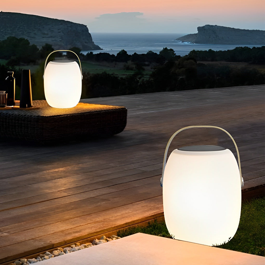 Solar Portable Lantern Table Lamp with Remote & USB Charging