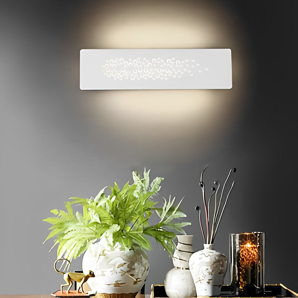 Modern Rectangular LED Wall Light with Up-Down Lighting
