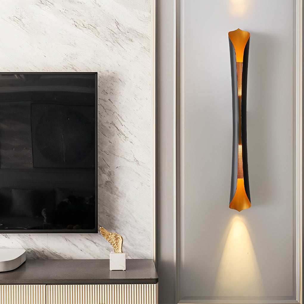 Modern Iron LED Wall Sconce with Up Down Lighting - COB 10W