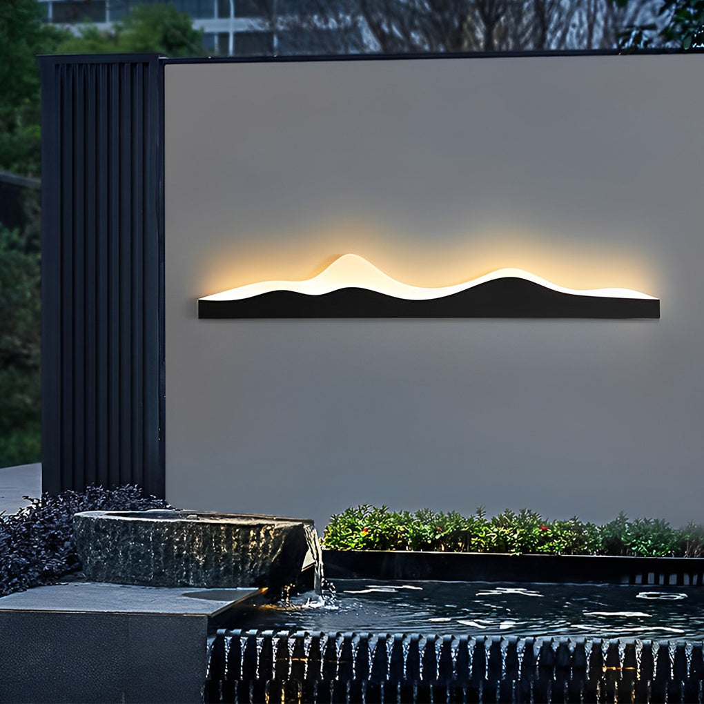 Mountain Scenery Modern LED Outdoor Wall Light - Waterproof IP65