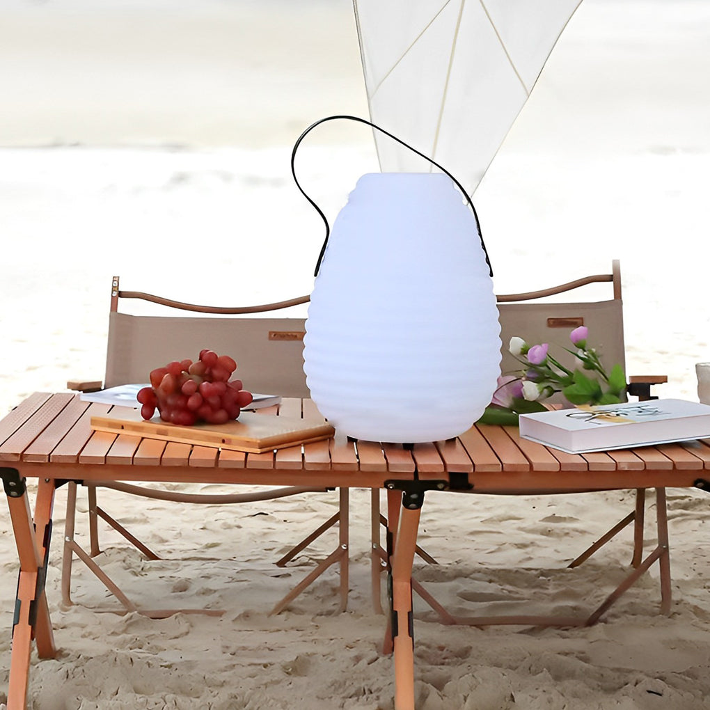 Rechargeable LED Outdoor Lantern with Timer & Remote Control