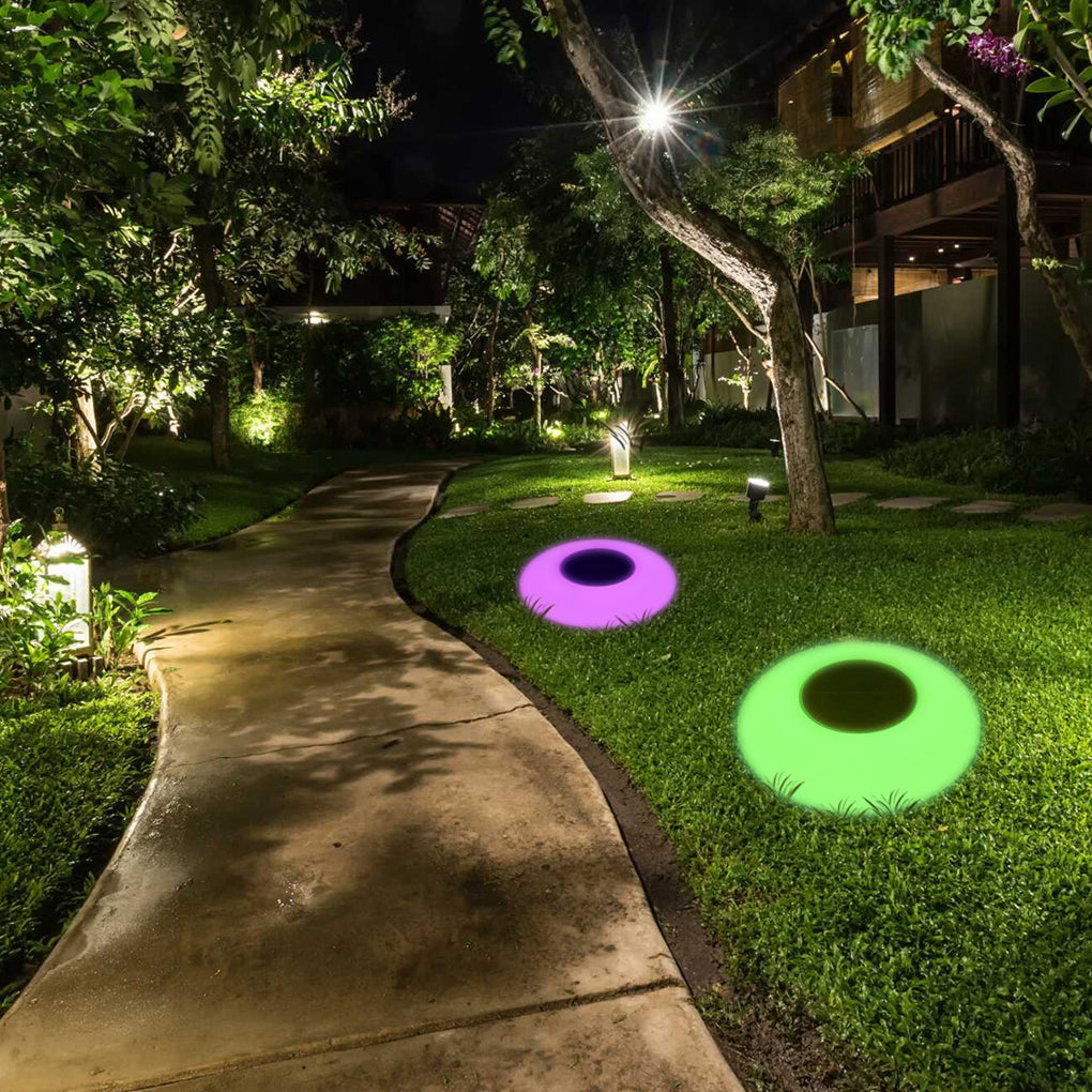 RGB Solar Pool Light Waterproof LED Outdoor Landscape Lamp