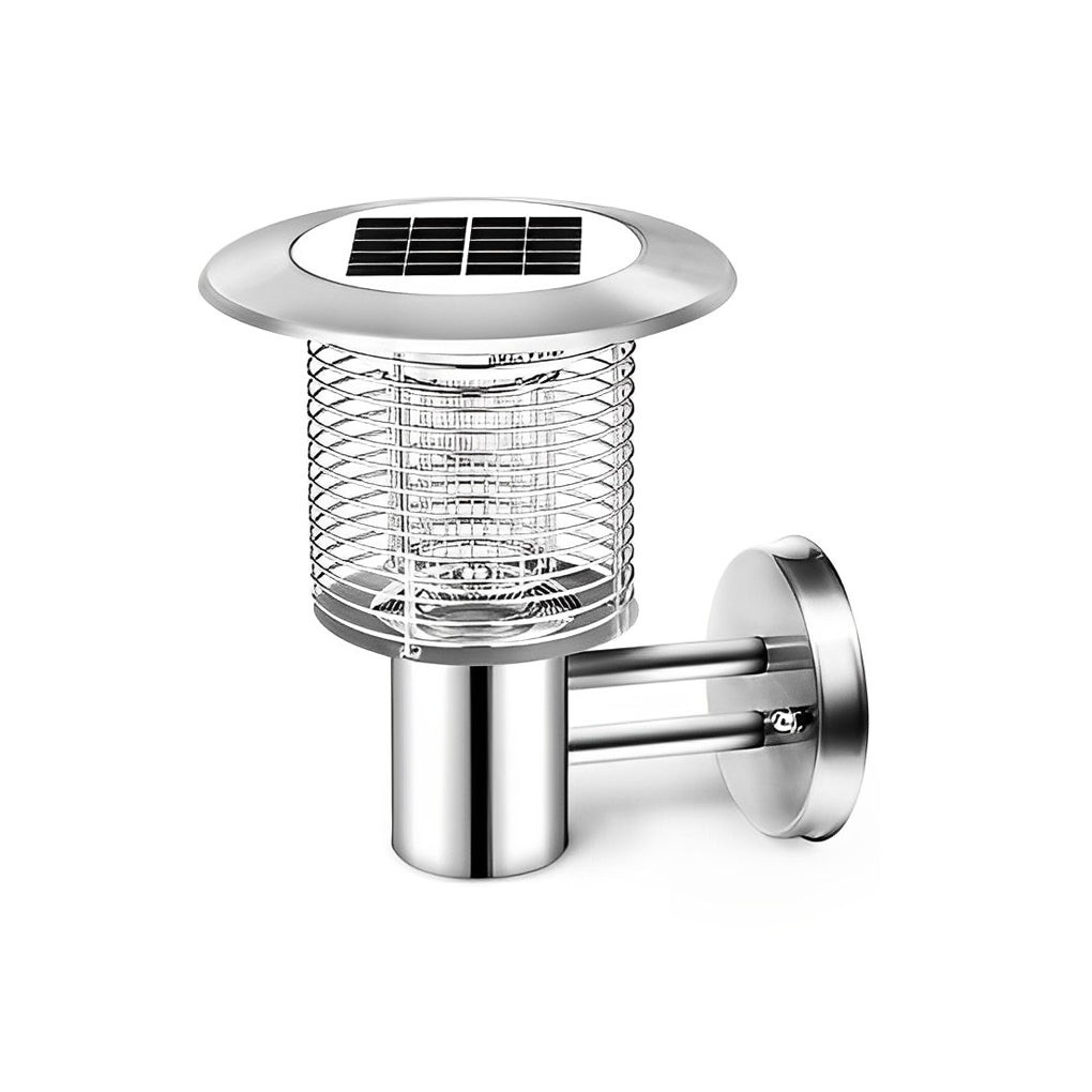 Solar Mosquito Killer Lamp Outdoor Garden Light LED Stainless Steel