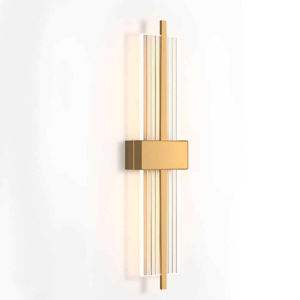 Modern Rectangular Wall Sconce with Warm LED Light