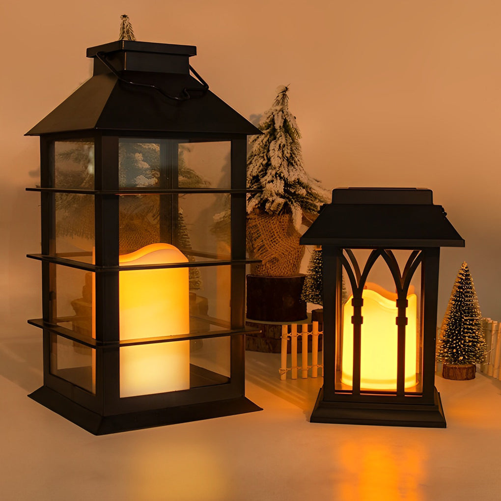 Solar LED Outdoor Lantern with Intelligent Light Sensor