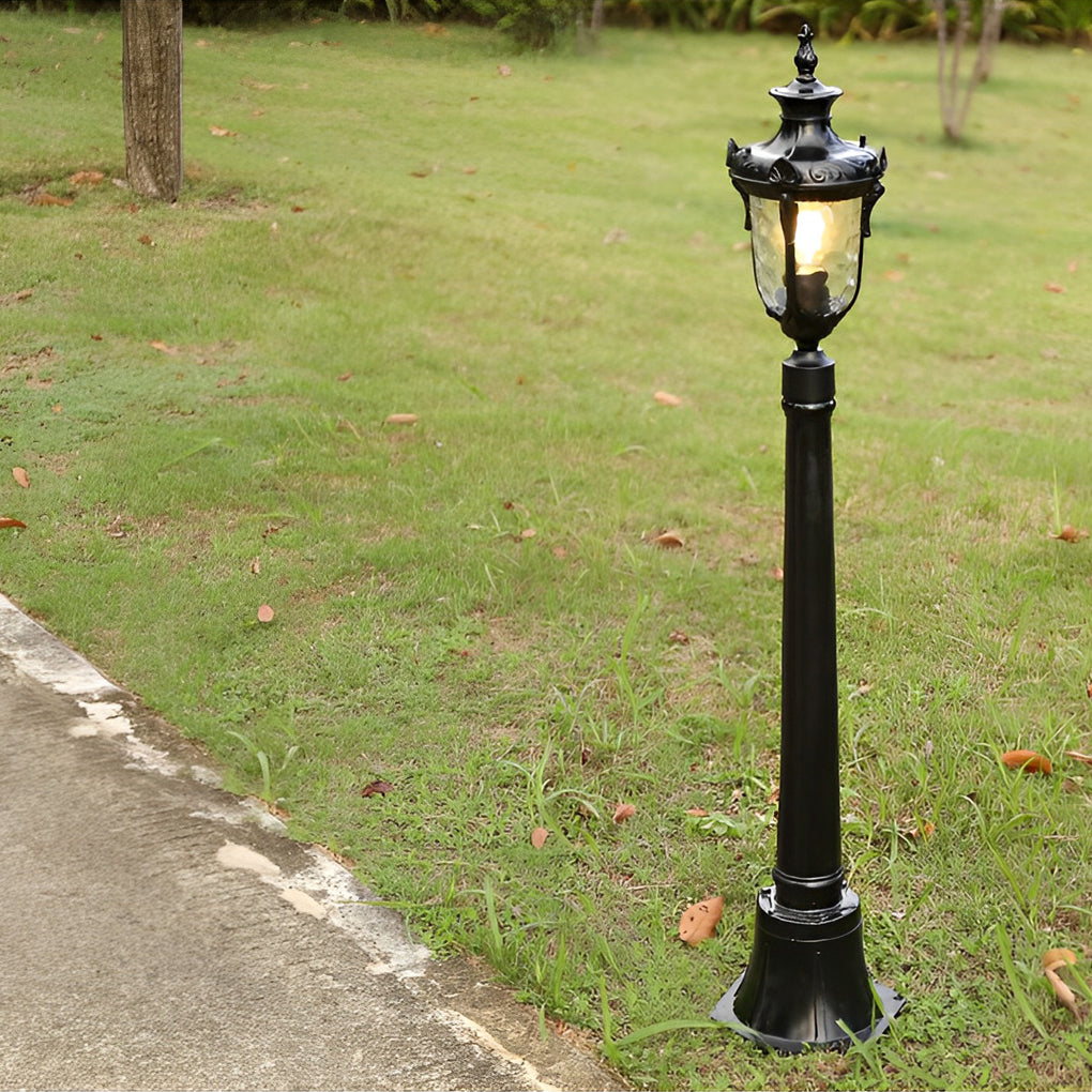 Industrial Outdoor Pathway Light Die-Cast Aluminum Glass Lamp