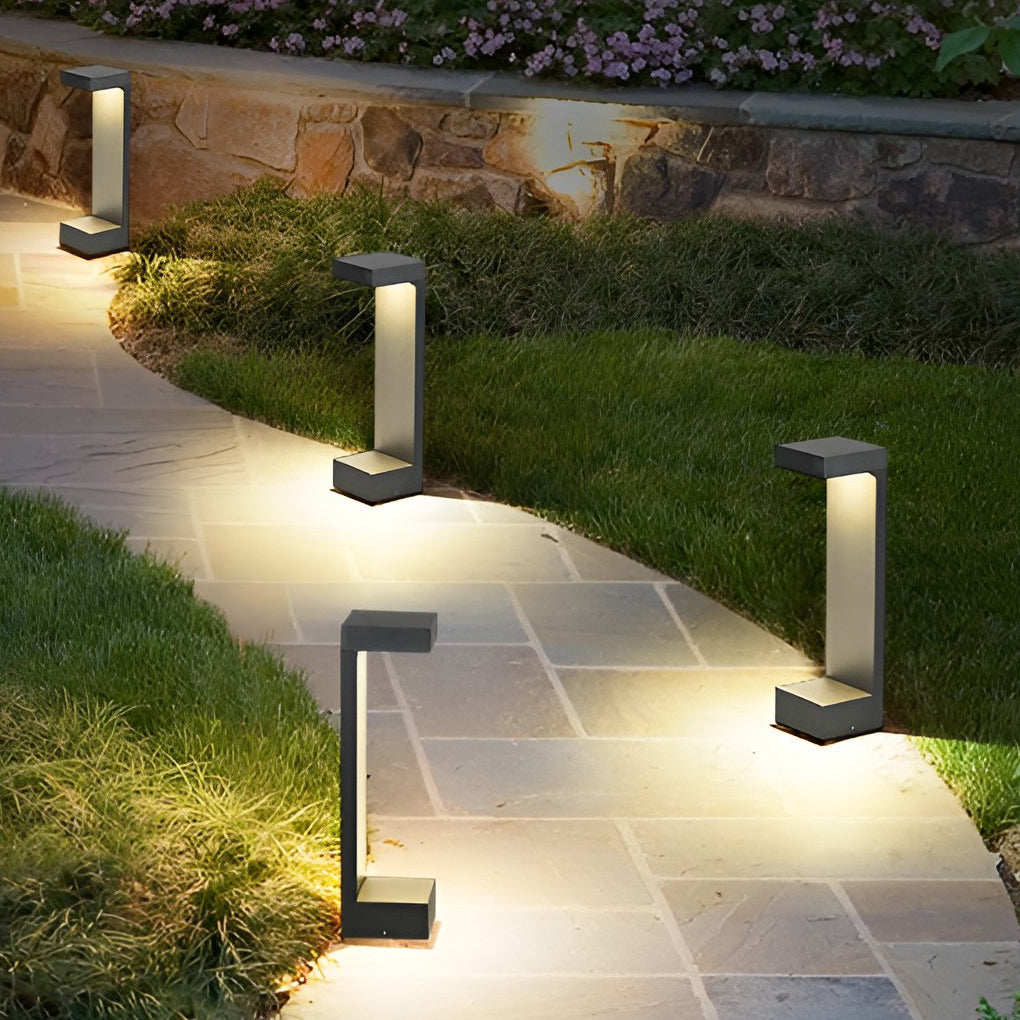Rectangular Aluminum Pathway Light Waterproof Outdoor Garden
