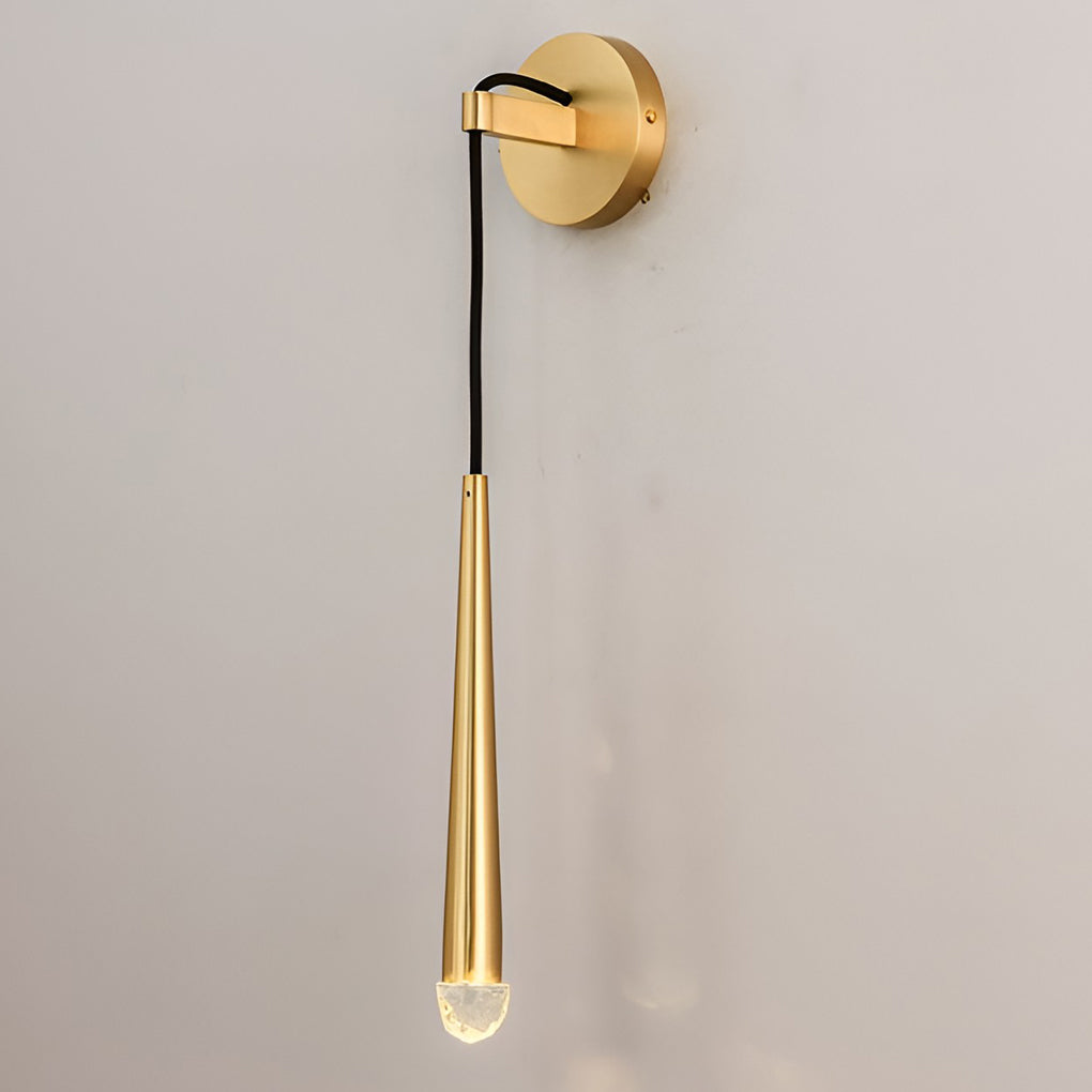 Crystal LED Wall Sconce Modern Nordic Strip Light Gold Black
