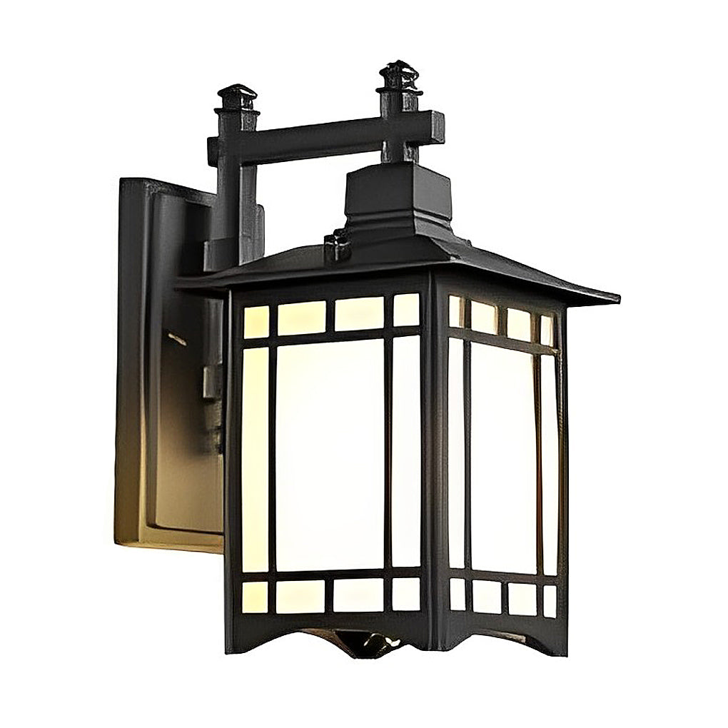 Solar LED Outdoor Wall Lamp with Remote - Modern Industrial Design