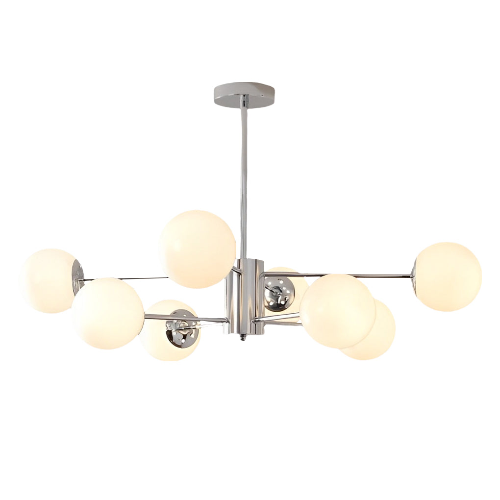 Modern Glass Molecular Chandelier with 3-Step Dimming