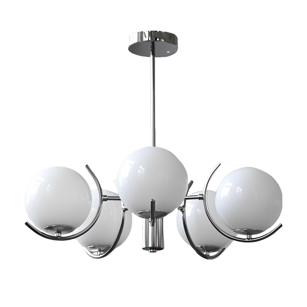 Modern Glass Globe Chandelier - 4/5 Lights Nordic Iron Design