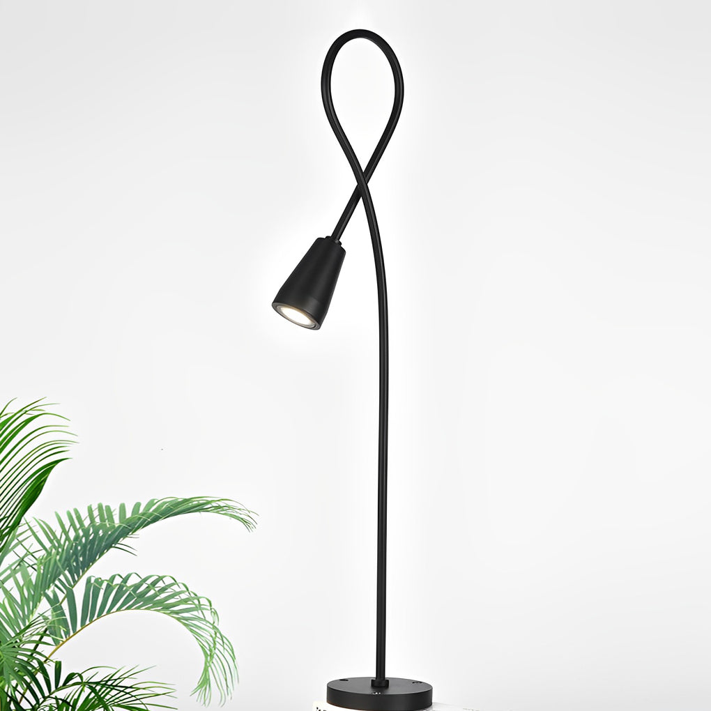 Modern Arched Gooseneck Pathway Lights - Waterproof LED Outdoor