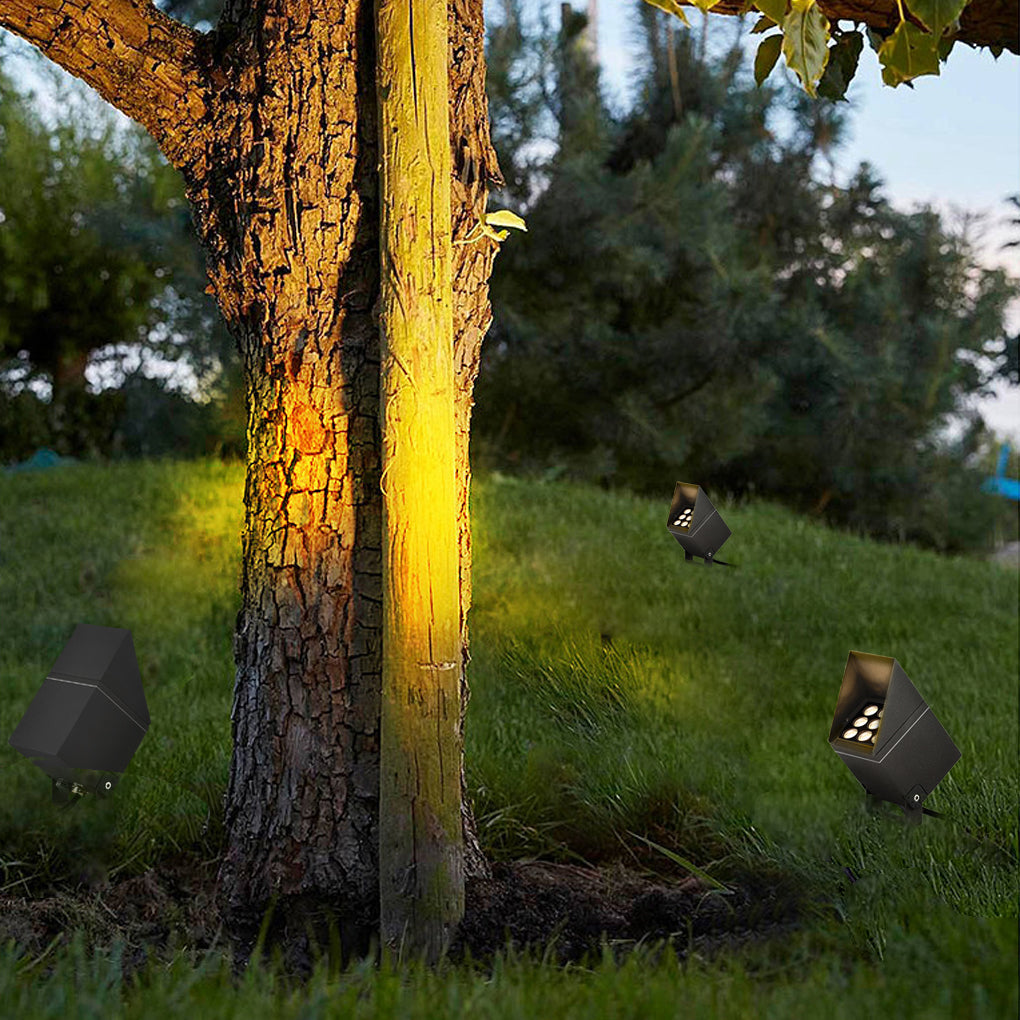 9W LED Adjustable Outdoor Tree Spotlight - Modern Aluminum