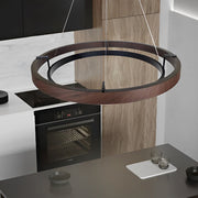 Modern Black LED Chandelier with 3-Step Dimming