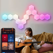 Hexagon RGBIC Smart Wall Lamp with App Control & Music Sync