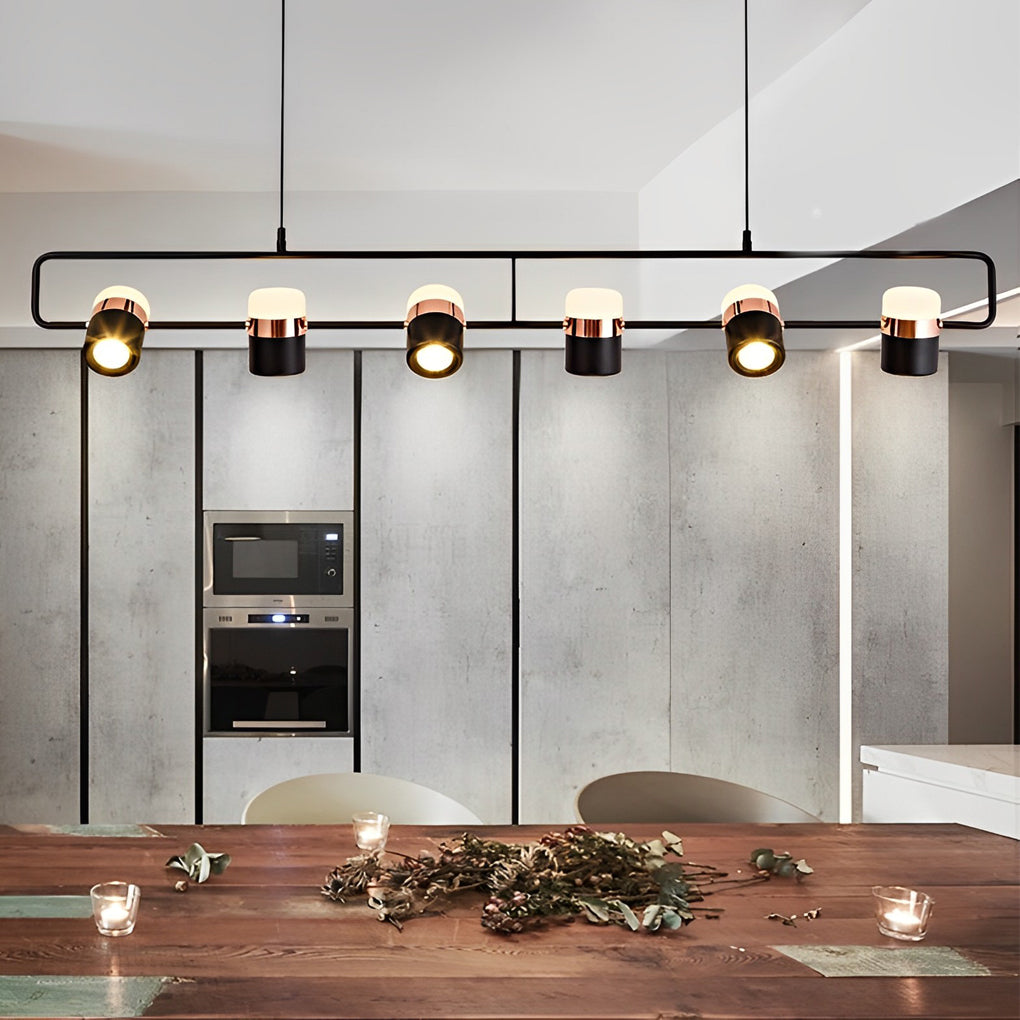 Rotatable Metal LED Pendant Light | Modern Adjustable Chandelier